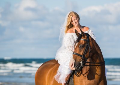 trash the dress beach horse photo shoot bride jersey